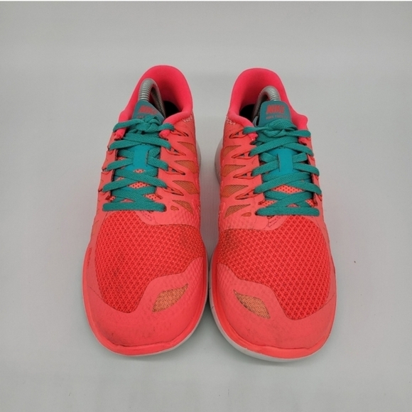 Nike Free 5.0 Hyper Punch Cyan Orange Women's Running Shoes Size 7.5 - Picture 2 of 8